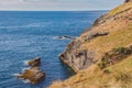View over the sea from Tintagel Royalty Free Stock Photo