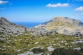 View over Serra de Tramuntana from Nus de Sa Corbata viewpoint in Mallorca, Spain