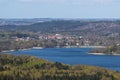View over Silkeborg Lake in Denmark Royalty Free Stock Photo