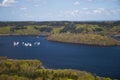 View over Silkeborg Lake in Denmark Royalty Free Stock Photo