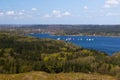 View over Silkeborg Lake in Denmark Royalty Free Stock Photo