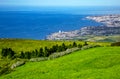 View over the south coast to the west, SÃÂ£o Miguel Island, Azores, AÃÂ§ores, Portugal, Europe