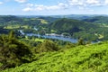 View over south end of Lake Windermere in The Lake District, Cumbria, UK