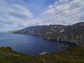 view over the spectacular cliffs of slieve league