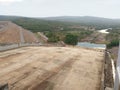 View over spillway from Kwae Noi Dam Royalty Free Stock Photo