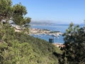 View over split harbor