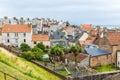 View over St Monans fishing village in the East Neuk of Fife in Scotland