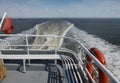 View over stern from upper deck. Royalty Free Stock Photo