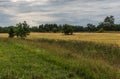 View over the Swedish countryside around Draknas, Uppland , Sweden Royalty Free Stock Photo