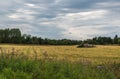 View over the Swedish countryside around Draknas, Uppland , Sweden Royalty Free Stock Photo