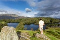 View over Tarn Hows in English Lake District Royalty Free Stock Photo