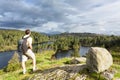 View over Tarn Hows in English Lake District Royalty Free Stock Photo