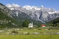 View over the Theth village, Albania Royalty Free Stock Photo