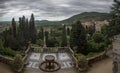 View over tivoli and the vialone terrace cloudy day Royalty Free Stock Photo