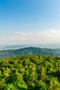 View over the tops of the mountains