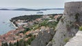 View over town of Hvar Croatia from Spanjola Fortress Royalty Free Stock Photo