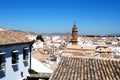 View over town rooftops, Antequera, Spain.