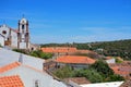 Cathedral and city buildings, Silves, Portugal. Royalty Free Stock Photo