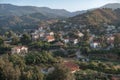 A view over the traditional mountain village of Kakopetria. Nicosia District. Cyprus Royalty Free Stock Photo