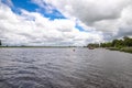 View over the Treene near Friedrichstadt Royalty Free Stock Photo