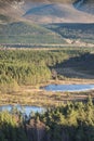 View over the Uath lochans at Glen Feshie in the Cairngorms National Park of Scotland.