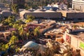 View over the Universal Studios Hollywood from above Royalty Free Stock Photo