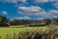 View over the valley landscape of the Rolder Diep river valley, part of the Drentse Aa river basin Royalty Free Stock Photo