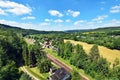 View over the valley of river FlÃÂ¶ha near Hetzdorf in Saxony, Germany