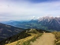 View over the valley from the top of mountain called the Hauser Kaibling Styria region Austria