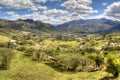 View over the valley of Vilcabamba Royalty Free Stock Photo