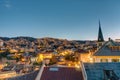 View over Valparaiso at night Royalty Free Stock Photo