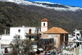 White village in mountains, Pampaneira, Spain. Royalty Free Stock Photo