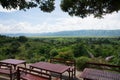 View over vineyard near inle lake in burma myanmar