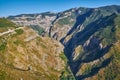 Views from Tatev Cable Car ropeway in Armenia Royalty Free Stock Photo