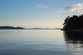 View over the water a calm evening in Stockholm archipelago