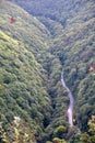 View over Watersmeet from The Cleaves, Lynmouth, Exmoor Royalty Free Stock Photo