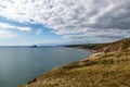 A view over Wembury Bay on the Devon coast, on a sunny September day Royalty Free Stock Photo