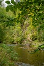 View over Wutach river in Wutach gorge in Black Forest Royalty Free Stock Photo