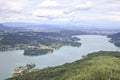 View over the WÃÂ¶rthersee from Pyramidekogel, Austria Royalty Free Stock Photo