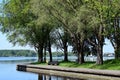 View over the immense Zeegerplas in Alphen, NL