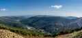 View over the Zezere river valley and the village of Sameiro