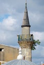 View of an overgrown minaret near the Suleymaniye Mosque in Istanbul