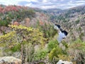 View from Overlook Lilly Bridge, Obed Wild & Scenic River, Lancing, TN Royalty Free Stock Photo