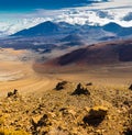 View Overlooking The Rim of Haleakala Crater Royalty Free Stock Photo