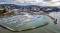 View overlooking Torquay and the harbour in the foreground Royalty Free Stock Photo