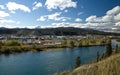 View overlooking the Yukon River and the city of Whitehorse