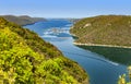 View of the oyster farm in the Limski fjord