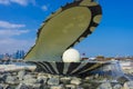 View of Oyster and Pearl Monument in Doha, Qatar Royalty Free Stock Photo