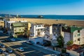 View of Pacific Coast Highway and the Santa Monica Pier Royalty Free Stock Photo