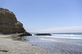 View of Pacific Ocean with beach and cliff. Torrey Pines State Natural Reserve and State Park La Jolla San Diego California Royalty Free Stock Photo